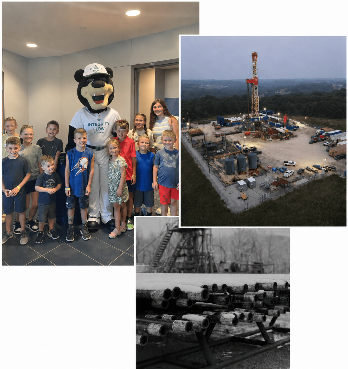 Integrity Flow Assurance field operations collage